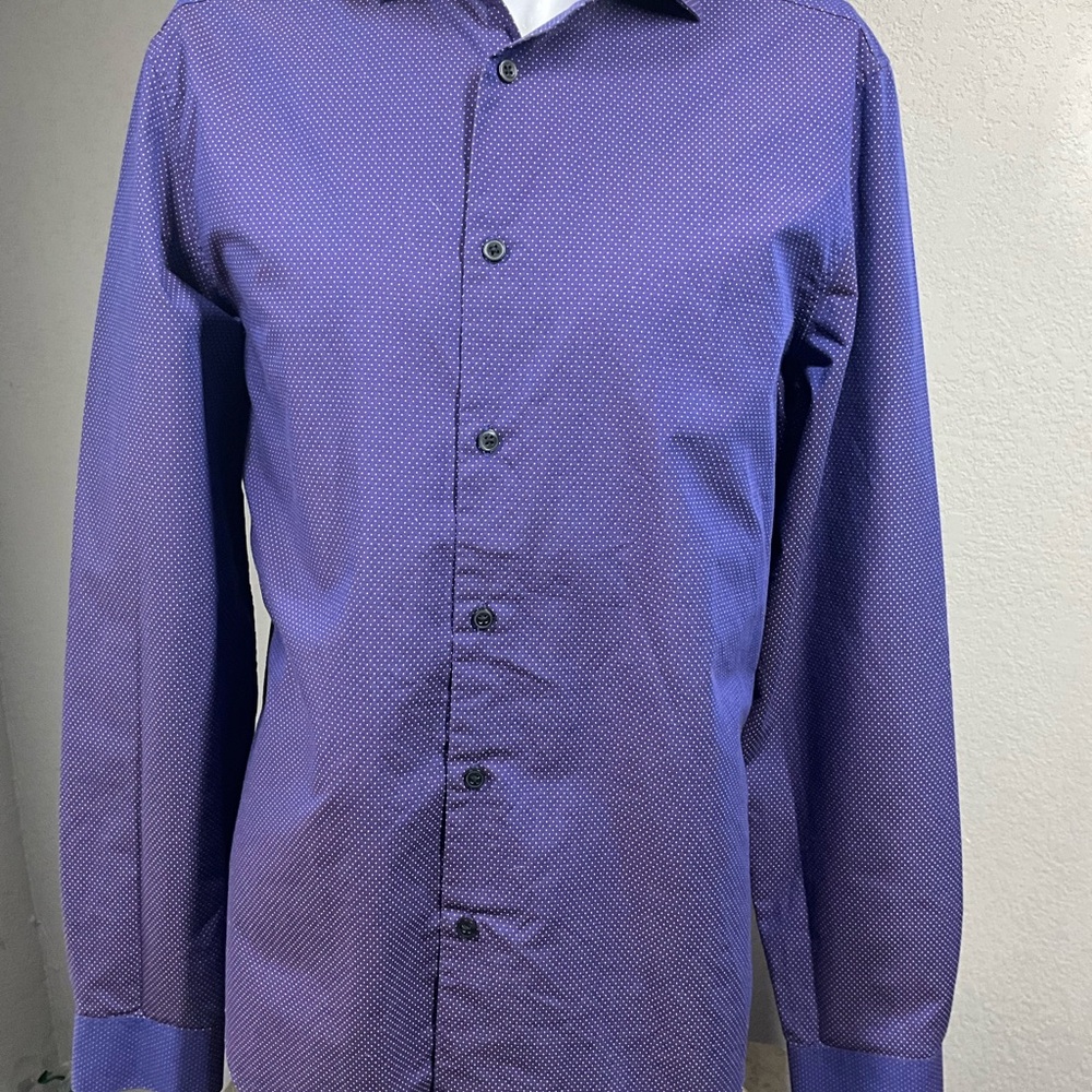 Calvin Klein Men's Deep Purple Dress Shirt